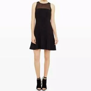 Club Monaco Lorna Cocktail Dress size 4 Black Mermaid Silhouette